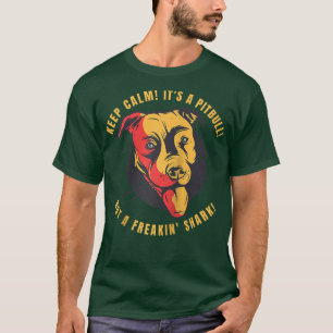 Keep Calm Its A Pitbull Not A Freakin Shark Raglan T-Shirt