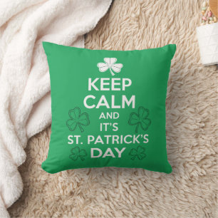 Keep Calm It's St Patricks Day Irish Cushion