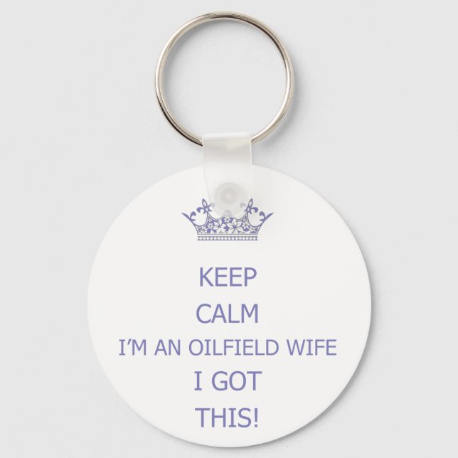 Keep Calm Key Ring (Front)