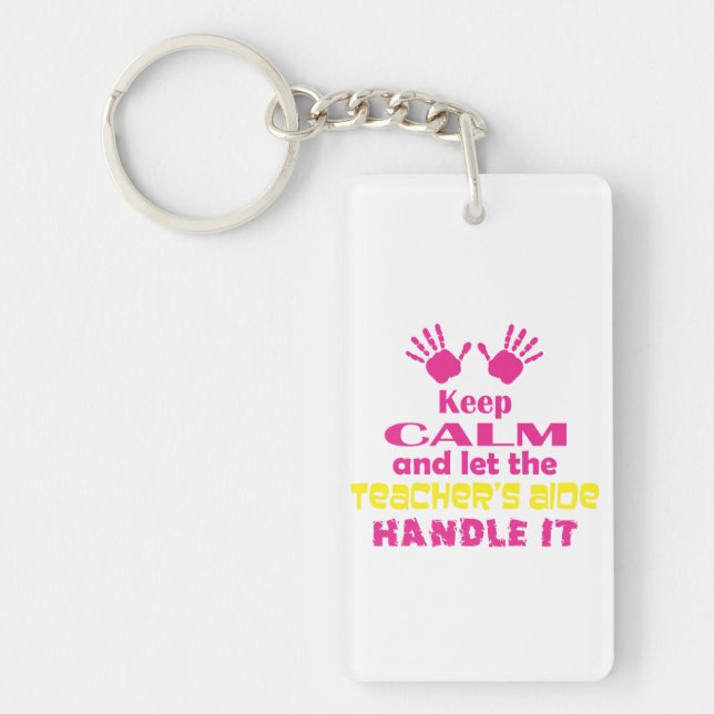 Keep Calm Key Ring (Front)