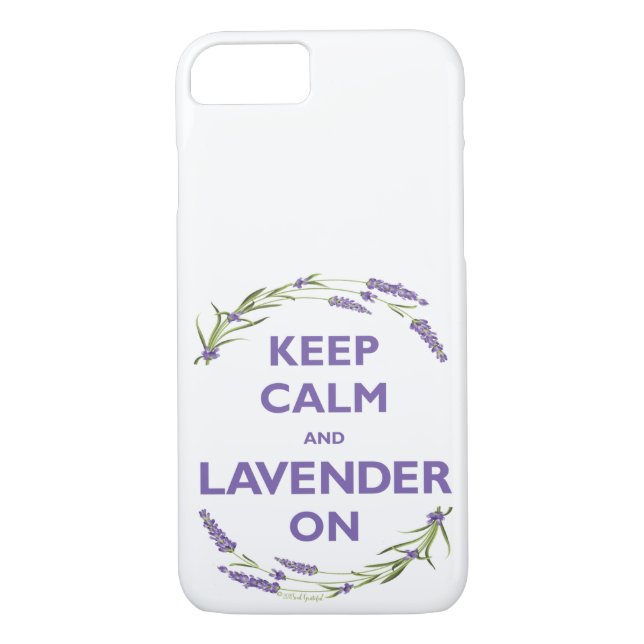 "Keep Calm & Lavender On" Case-Mate iPhone Case (Back)
