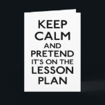 Keep Calm Lesson Plan Card<br><div class="desc">See More at http://Label-Me-Happy.com</div>