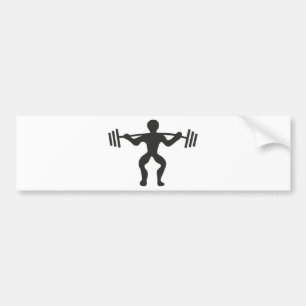Keep Calm Lift Lifting Train Weight Run Jog Gym PT Bumper Sticker