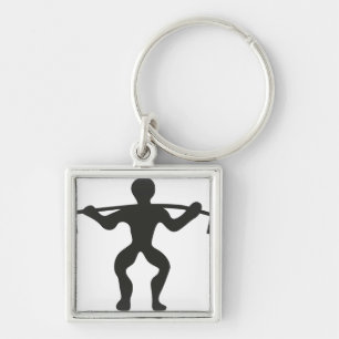 Keep Calm Lift Lifting Train Weight Run Jog Gym PT Key Ring