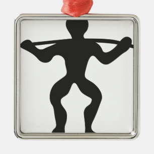 Keep Calm Lift Lifting Train Weight Run Jog Gym PT Metal Tree Decoration
