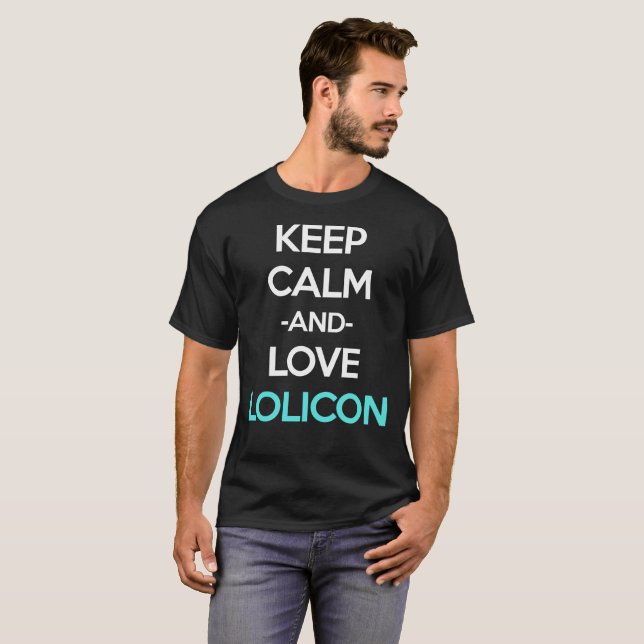 Keep Calm Love Lolicon Anime Shirt (Front Full)