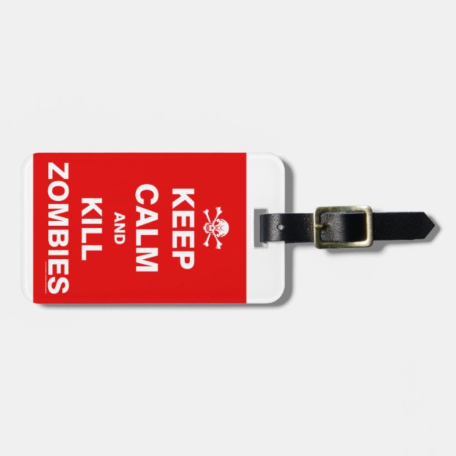 Keep Calm Luggage Tag (Front Horizontal)