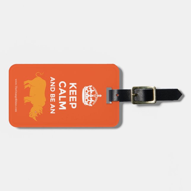 Keep Calm Luggage Tag! Luggage Tag (Front Horizontal)