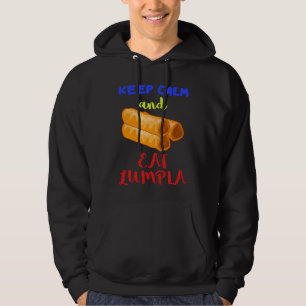 Keep Calm Lumpia Pilipinas Filipino Food Pinoy Foo Hoodie
