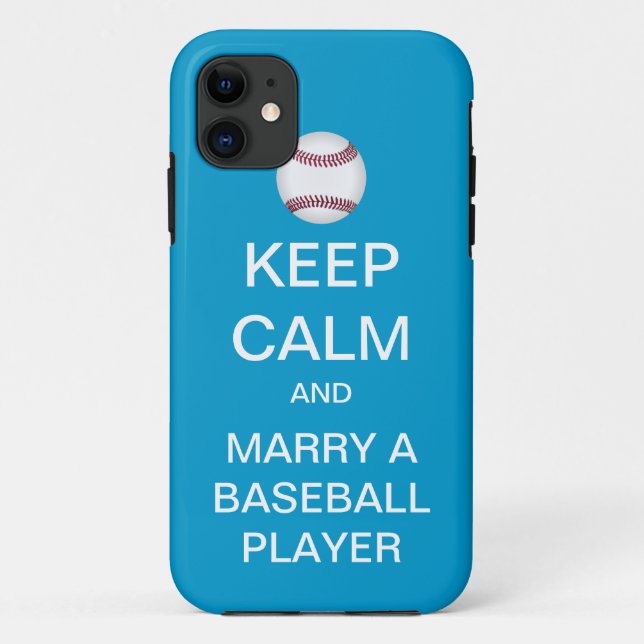 KEEP CALM Marry A Baseball Player iPhone 5 Case (Back)