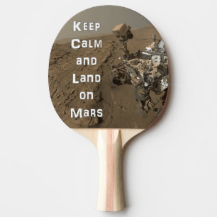 Keep Calm Mars Rover Ping Pong Paddle