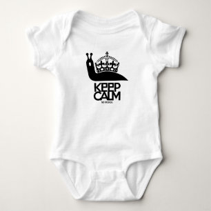 KEEP CALM NO WORDS BY MASANSER BABY BODYSUIT