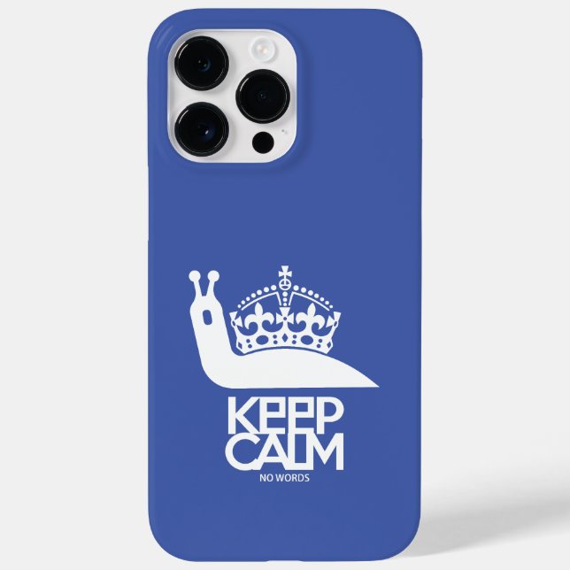 KEEP CALM NO WORDS BY MASANSER Case-Mate iPhone CASE (Back)