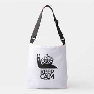 KEEP CALM NO WORDS BY MASANSER CROSSBODY BAG