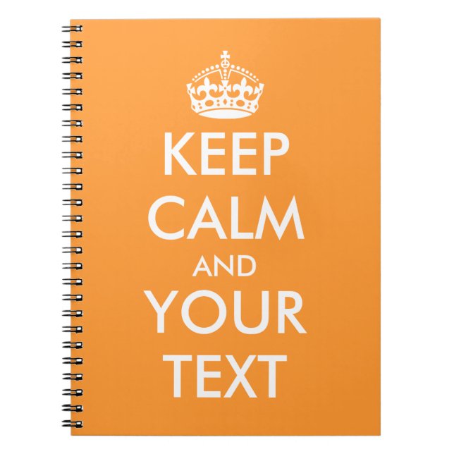 Keep calm notebooks | custom writing paper supply (Front)