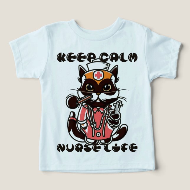 Keep Calm - Nurse Life Cat (Design Front)