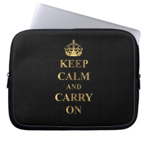 Keep calm on any colour laptop sleeve