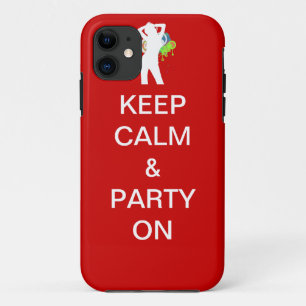Keep calm & party on Case-Mate iPhone case