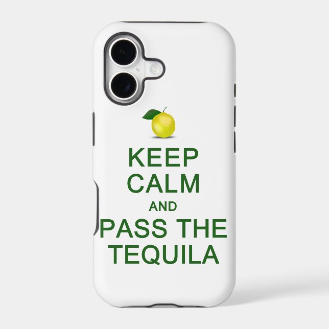 Keep Calm & Pass The Tequila iPhone Case-Mate (Back)