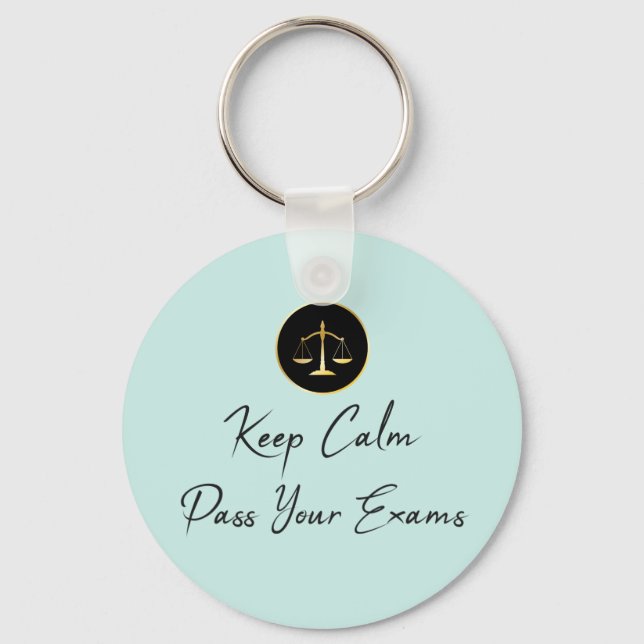 Keep Calm. Pass Your Exams Key Ring (Front)