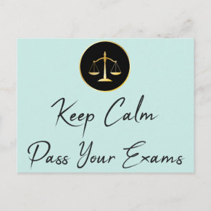Keep Calm. Pass Your Exams Postcard