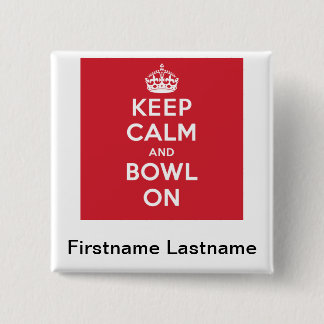 "Keep Calm" Personalised Button