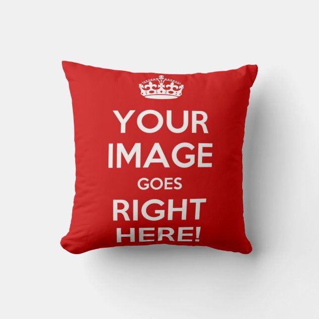 Keep Calm Pillow* best with square images Cushion (Front)