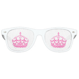Keep Calm Pink Crown Retro Sunglasses
