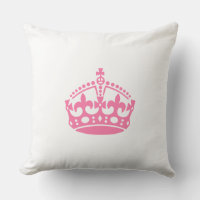 Keep calm pink victory crown