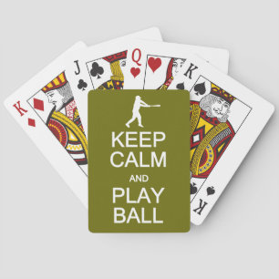 Keep Calm & Play Ball playing cards