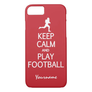 Keep Calm & Play Football custom phone cases