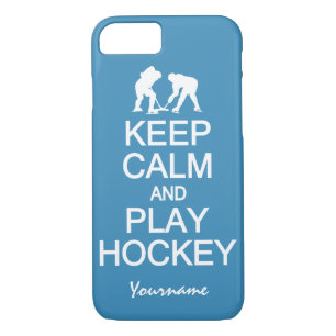 Keep Calm & Play Hockey custom phone cases