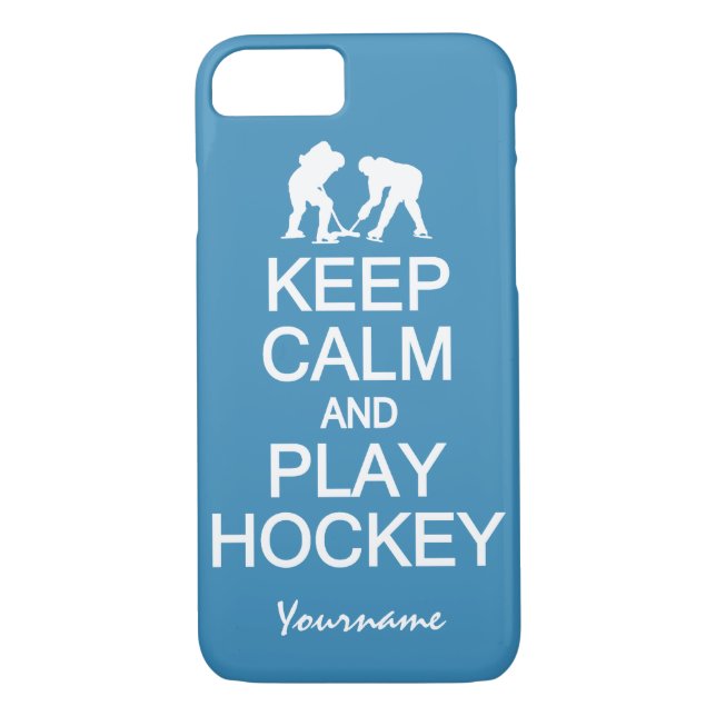 Keep Calm & Play Hockey custom phone cases (Back)