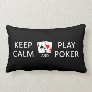 Keep Calm & Play Poker custom pillow