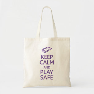 Keep Calm & Play Safe bag - choose style, colour