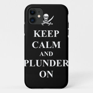 Keep calm & plunder on Case-Mate iPhone case