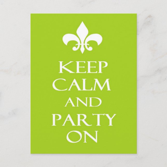 Keep Calm Postcard (Front)