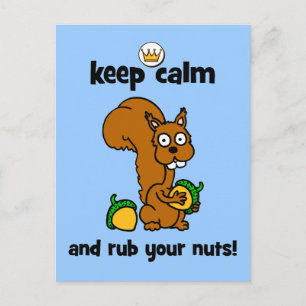 keep calm postcard