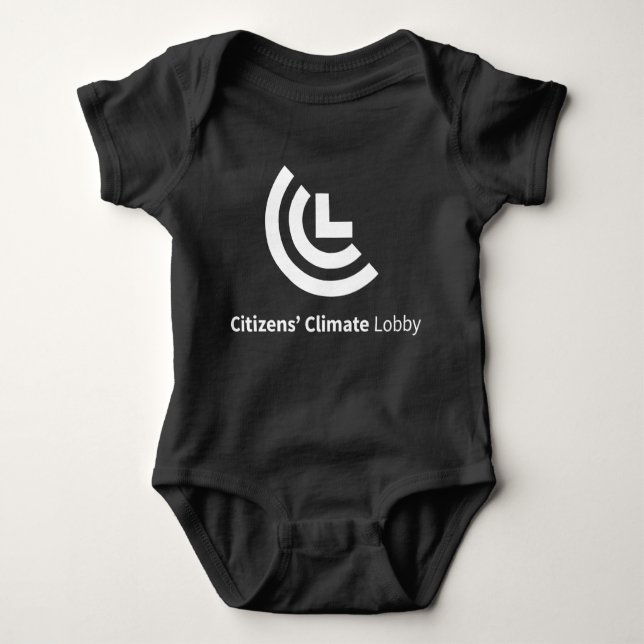 Keep Calm & Price Carbon Baby Bodysuit (Black) (Front)