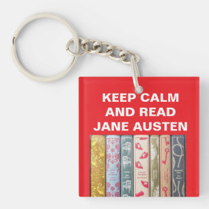 Keep Calm, Read Jane Austen Key Ring