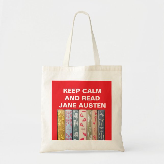 Keep Calm, Read Jane Austen Tote Bag (Front)