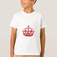 Keep calm red victory crown