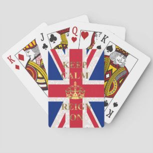 Keep calm & reign on playing cards