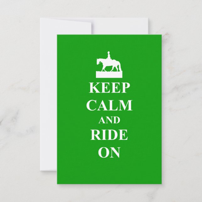 Keep calm & ride on (Front)
