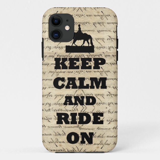 Keep calm & ride on Case-Mate iPhone case (Back)
