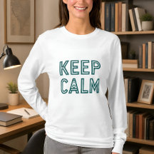 Keep Calm Rocket Modern Dark Teal Typography