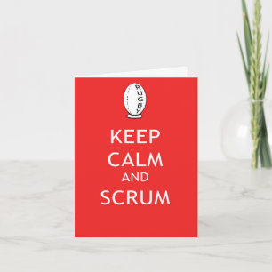 Keep Calm & Scrum Card