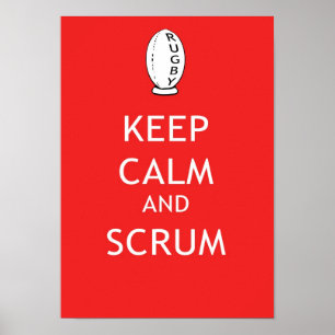 Keep Calm & Scrum Poster