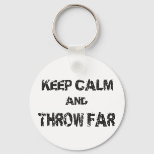 Keep Calm Shot Put Discus Hammer Throw Keychain