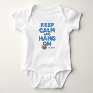 "Keep Calm" Sloth Sanctuary Onesy Baby Bodysuit